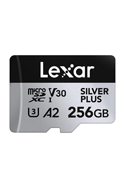 Lexar Professional 256GB 205 MB/s Silver Plus Mikro SD Hafıza Kartı