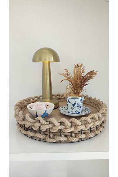 Sorgun Kadın Kooperatifi Wicker Braided Decorative Tray 30 cm
