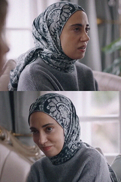 carell Kızılcık Şerbeti Nursema'nın Tercihi Bohemian Siyah Comfy İpek Şal