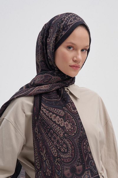 carell Saphire Dusty Rose Early Silk Shawl