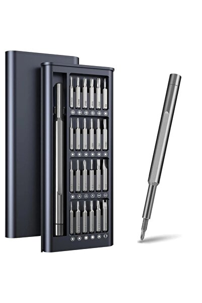 Store Mini Tornavida Seti Özel Kutulu 25 Parça Profesyonel Masa Telefon Gözlü...