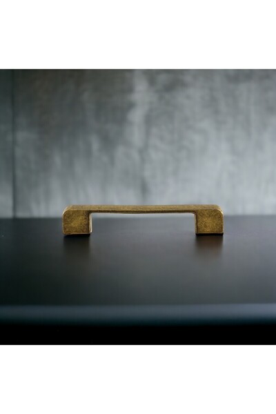 Badem10 Radus Antique Antique Yellow 128 mm Metal Furniture Kitchen Drawer Cabinet Handle Handle Handles 10 Pieces