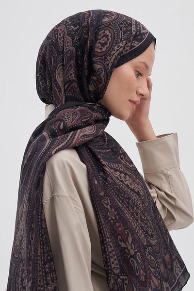 carell Saphire Dusty Rose Early Silk Shawl