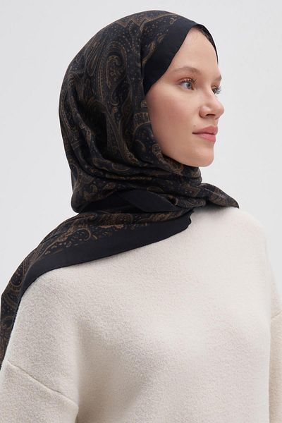 carell Flow Dark Early Silk Shawl