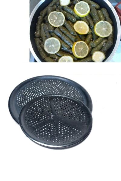 Doğuş Mutfak Metal Sarma Dolma Kapağı 2'li Set Yaprak Sarma Altlığı Dolma Pişirme Aparatı