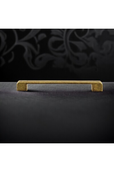 Badem10 Radus Antique Antique Yellow 160 mm Metal Furniture Kitchen Drawer Cabinet Handle Handle Handles 10 Pieces