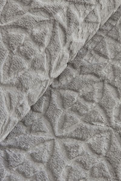 Karaca Home Blair Light Gray Double Embos Blanket