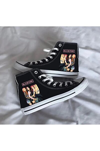 Halloween Pantofi sport negri cu imprimeu vizual, roz, negru, pantofi pentru ...