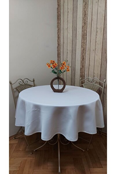 gonk Lüks Fonluk Kumaştan Mamul,dertsiz,fiskos,yemek Masası Örtüsü .çap 150 Cm.