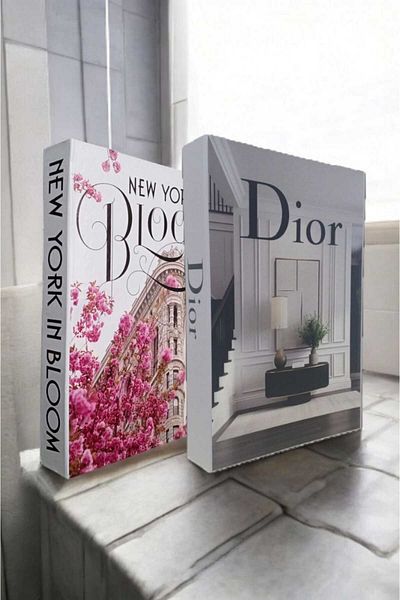 BayCazip Decorative Book Look Box Set of 2 Decorative Book Looking Box