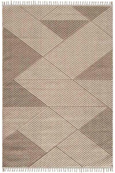 Çam Halı Çam Halı Side 1413 Bej  İskandinav Desenli Koridor Halısı Kesme Yoll...