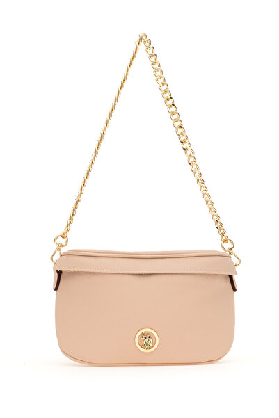 U.S. Polo Assn. Жіноча сумочка на ланцюжку з пудровим забарвленням 50304985-V...