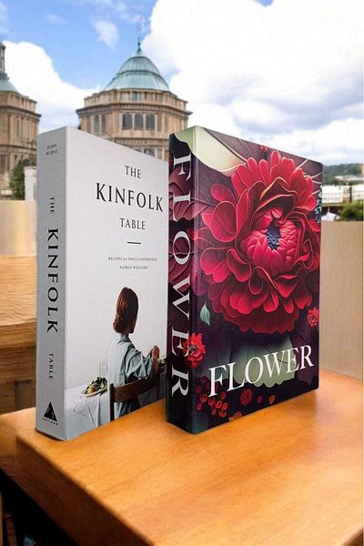 BayCazip Decorative Book Look Box Set of 2 Decorative Book Looking Box