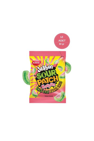 Jelibon Sour Patch Watermelon Flavored Confectionery 80 g - Pack of 12