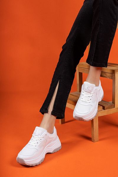 Riccon Weiße Damen-Sneakers0012140