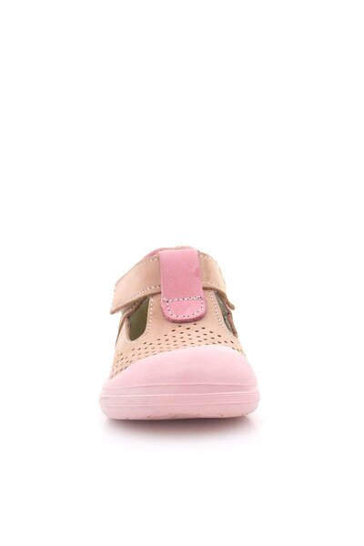 Rakerplus Shaun Genuine Leather Powder Pink Velcro Anatomical Baby Sandals