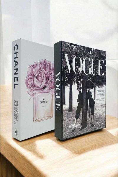 BayCazip Decorative Book Look Box Set of 2 Decorative Book Looking Box