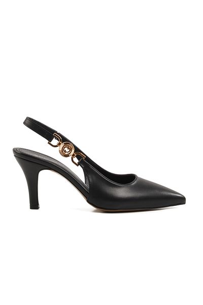 AYAKMOD Pantofi cu toc subțire pentru femei negre 312390   Z