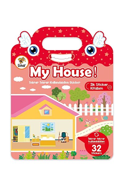 Lino Tekrar Tekrar Kullanılabilen İlk Sticker Kitabım My House Ls-503