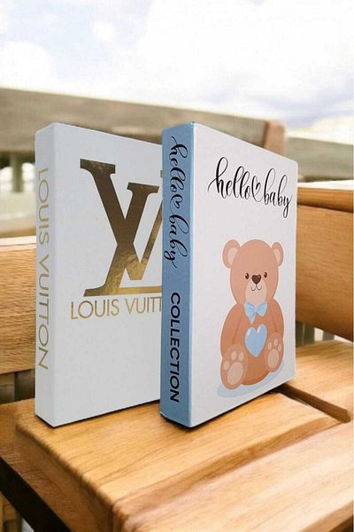 BayCazip Decorative Book Look Box Set of 2 Decorative Book Looking Box