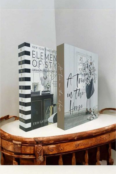 BayCazip Decorative Book Look Box Set of 2 Decorative Book Looking Box