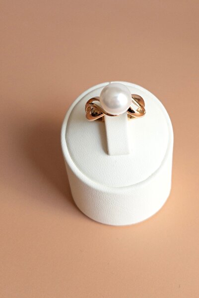 Tasarım İnci Taşlı Çelik Yüzük