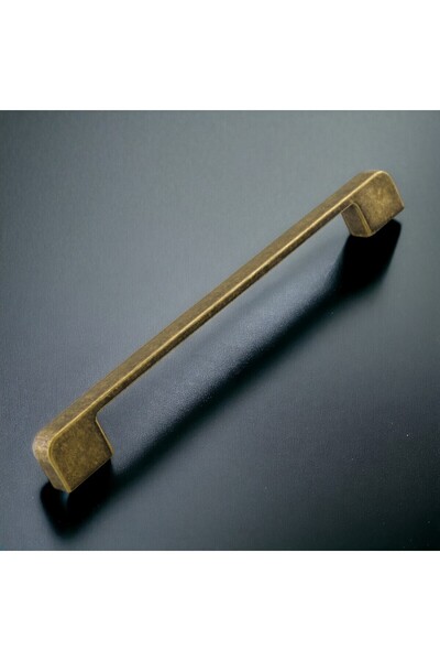 Badem10 Radus Antique Antique Yellow 256 mm Metal Furniture Kitchen Drawer Cabinet Handle Handle Handles 10 Pieces