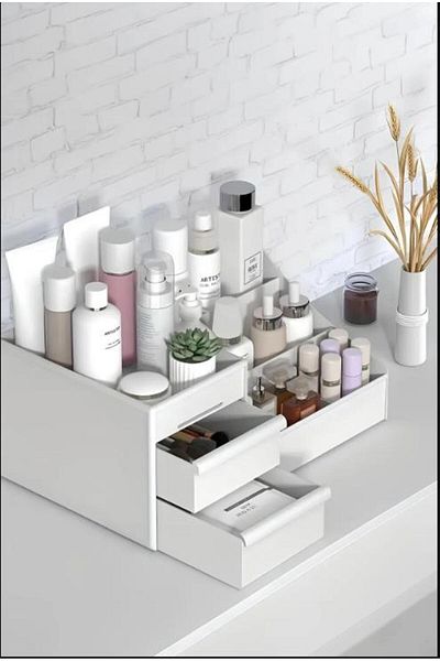 Hayveys Multi-Purpose Organizer with Drawers Cosmetic Perfume Cream Jewelry Organizer