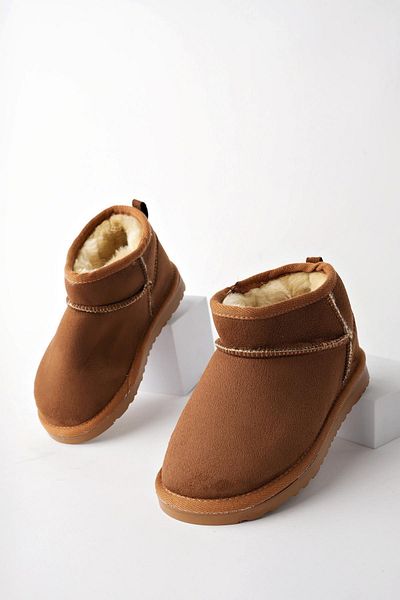 MUGGO Schneegarantierte Unisex-Kinder-Stiefeletten Hairy Daily Mini mit dicker Sohle