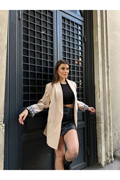 VOLT CLOTHİNG Dámská bunda s leopardím vzorem s podšívkou