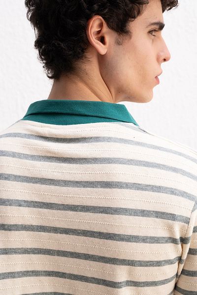 GIESTO ΠΡΑΣΙΝΟ T-SHIRT ΡΙΓΕΣ POLO ΓΙΑΚΑ