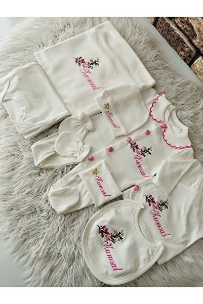 BEYCEY TASARIM Hastane Çıkış Seti Nakışlı Isimli Kişiye Özel Tasarım