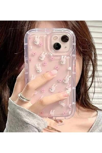 FİŞNEİLETİŞİM İPHONE 15 UYUMLU TAVŞANLI KILIF