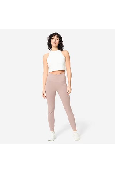 Decathlon Women's Brown High Waisted Sports Leggings