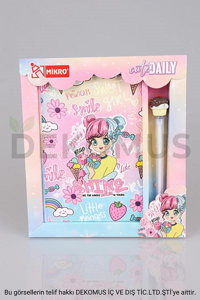 Mikro Dekomus Agenda and Gel Pen Set - Special Box