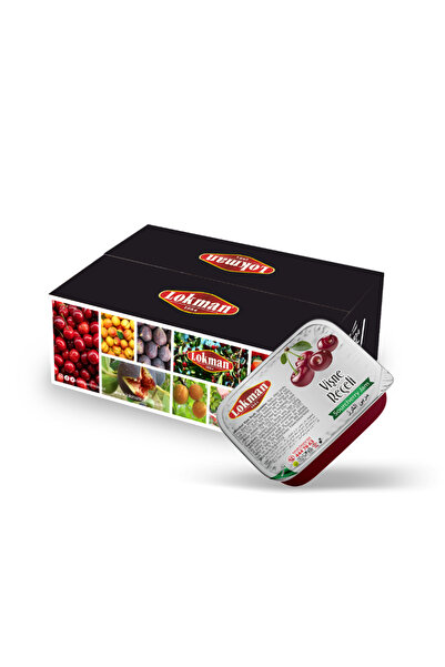 Lokman Vişne Reçeli Piknik 15 gram 100 lü Paket - Kahvaltılık, Doğal Lezzet