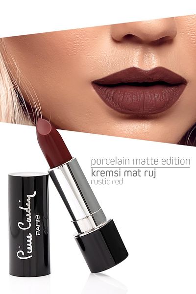 Pierre Cardin Matte Porcelain Edition Rustic Red Lipstick - 209