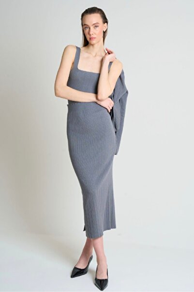 MADAMMERY Skirt Blouse Cardigan 3 Piece Set