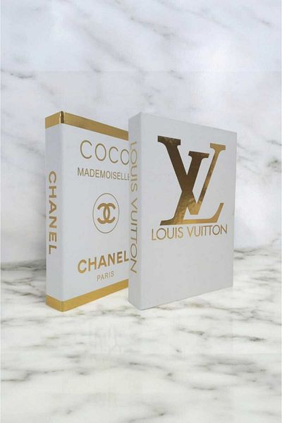 BayCazip Decorative Book Look Box Set of 2 Decorative Book Looking Box