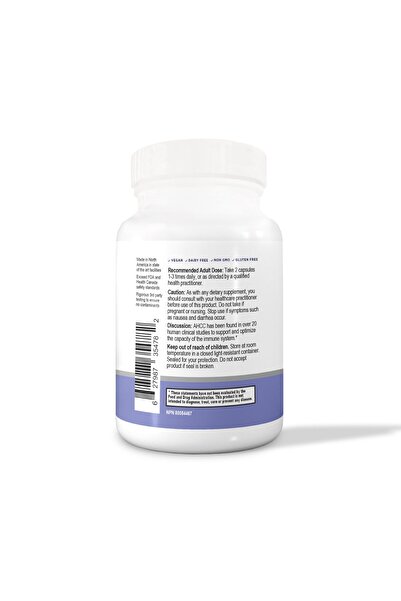 Papillex AHCC Max Strength - Immune Support, NK Cell Activity - 20+ Studies - 60 Veggie Capsules