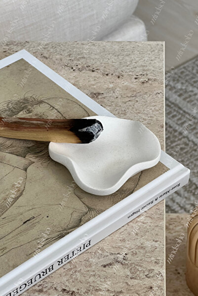 mindsoho Varnished (Wax) Mini Decorative Sand Patterned Jewelry Plate, Ring Holder, Earring Holder, Incense Holder (8X8Cm)