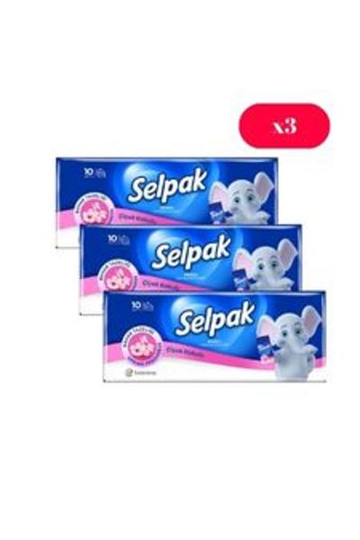 Selpak Küptek Hygienic Wipes - Fluor Alcohol 10 Pcs-X3 Packaging