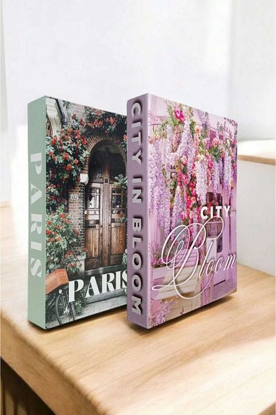 BayCazip Decorative Book Look Box Set of 2 Decorative Book Looking Box