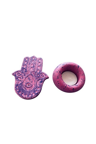 Great Fast Fatma Ana Eli Tütsülük ve Tealight Mumluk Seti – El Yapımı Dekorat...
