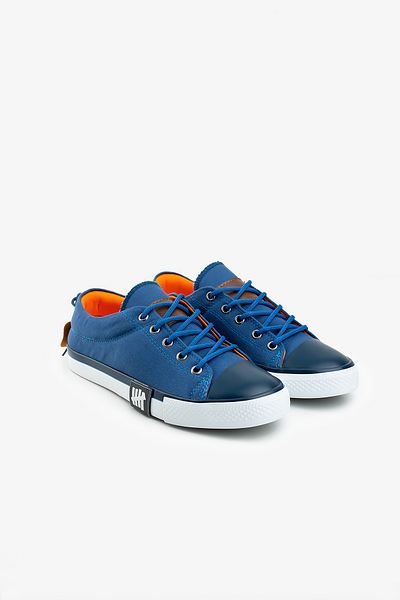 Shupe Femei Bărbați Casual Denim Denim Blue Pantofi sport