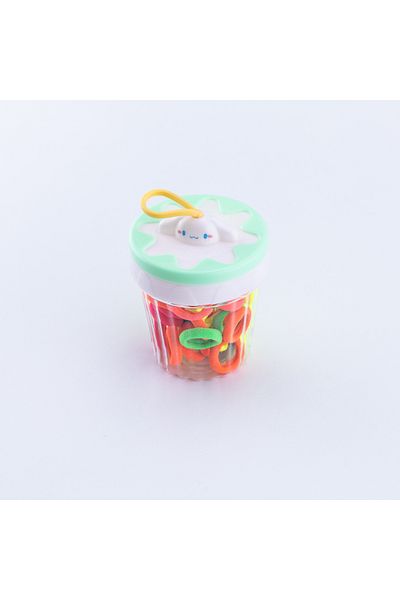 Bimotif Green Colored Rubber Buckle Set Cup Shaped