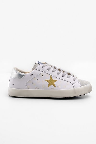 Shupe Pantofi sport de damă din aur alb