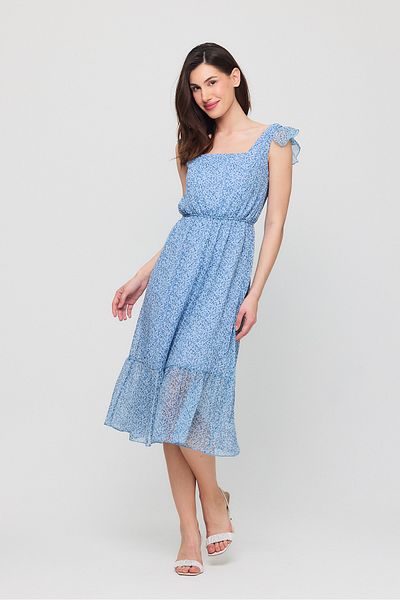 Ceylen Rochie midi din șifon cu imprimeu floral crocant