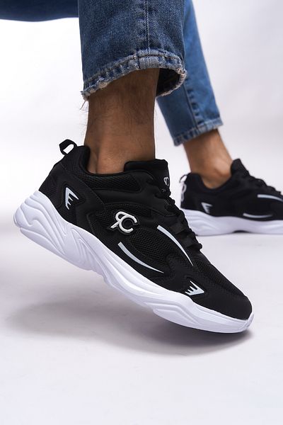 Riccon Niknaith Unisex Sneaker 0012725   Μαύρο άσπρο
