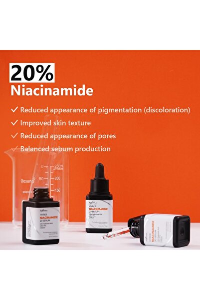 Isntree ISNTREE Hyper Niacinamide 20 Serum 20ml | 10x Hyaluronic Acid | Minimize Pores | Evens Skin Tone